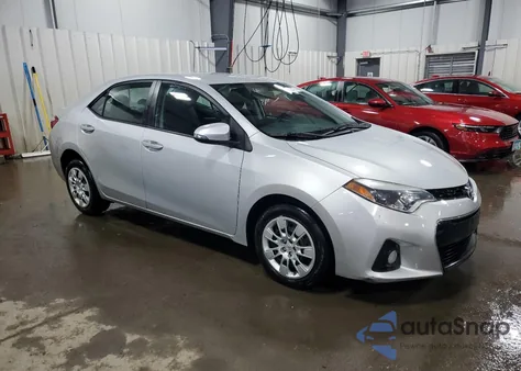 2014 Toyota Corolla L z USA, uszkodzony, nr VIN 5YFBURHE6EP013138